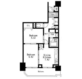 東京都台東区池之端１丁目 賃貸マンション 2DK