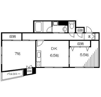 東京都台東区根岸１丁目 賃貸マンション 2DK